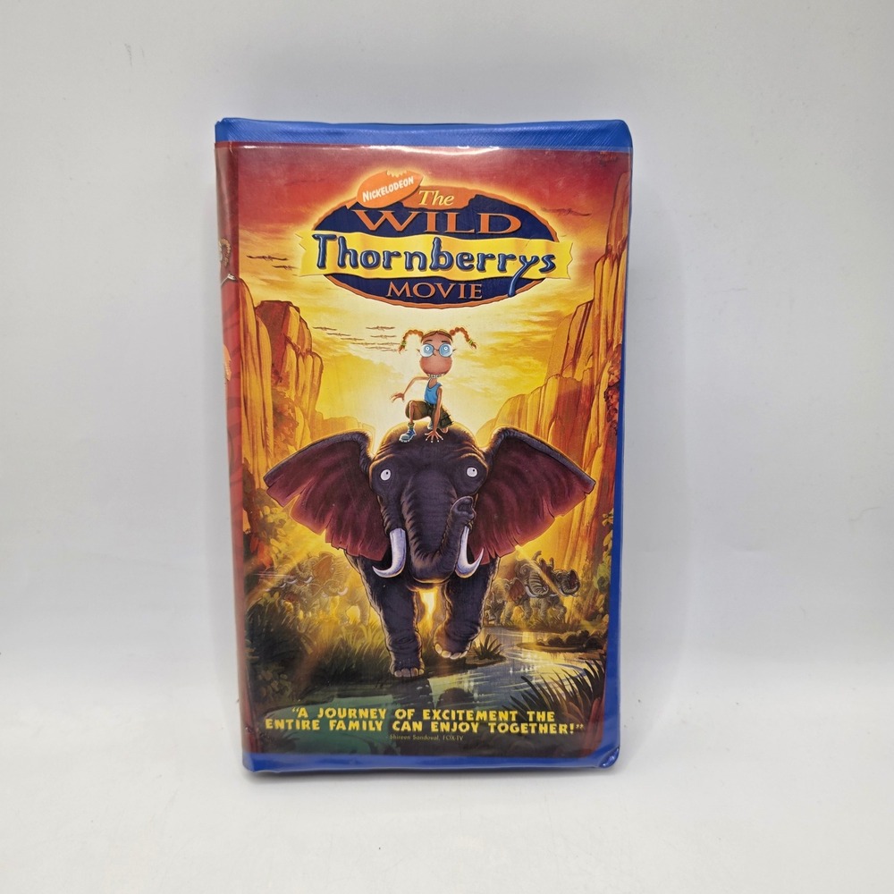 Nickelodeon The Wild Thornberrys Movie VHS Blue Clamshell Case Vintage 2003 Film